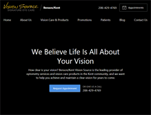 Tablet Screenshot of bensonvisionsource.com
